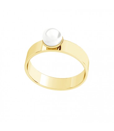 Ring with Swarovski pearl, Sky&Co, sterling silver 925