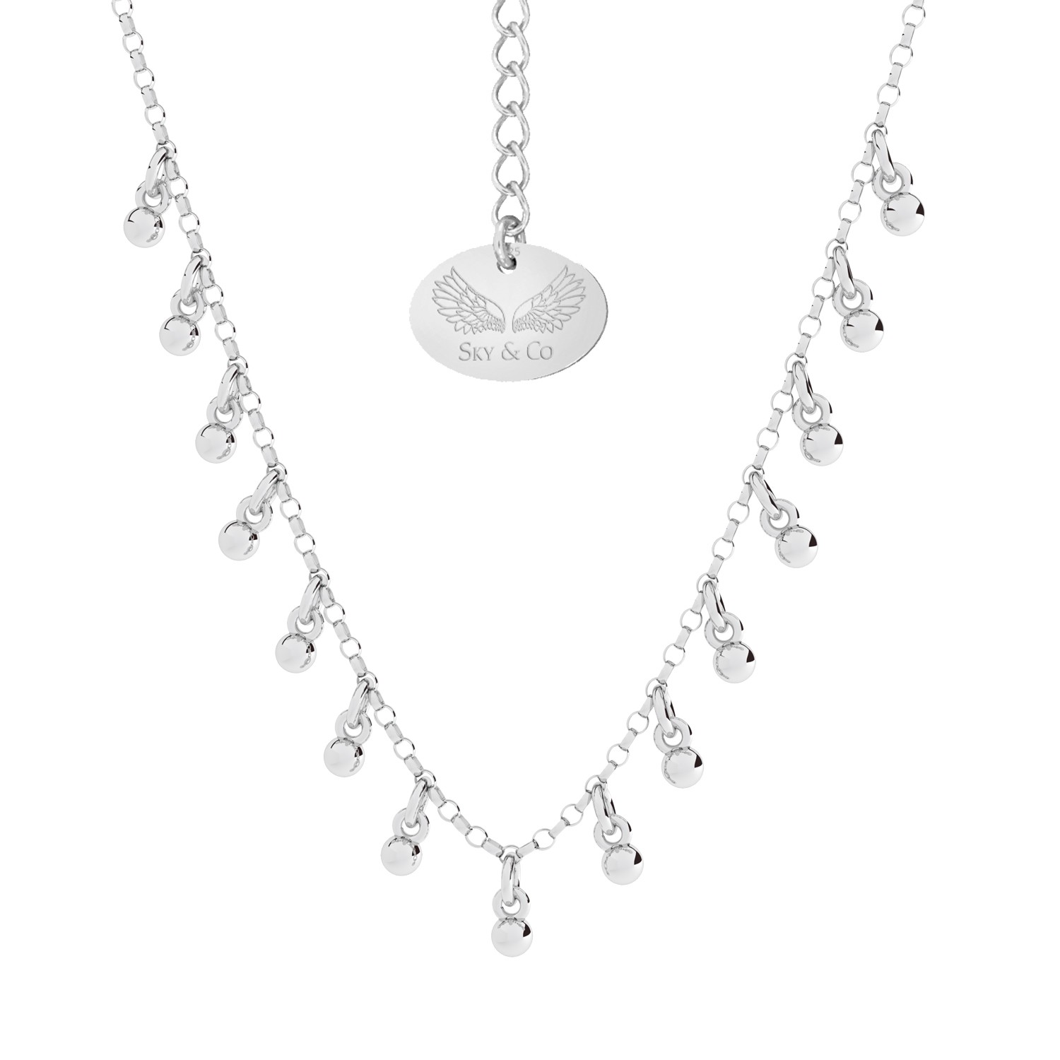 Balls necklace, Oro, Sky&Soul, sterling silver 925