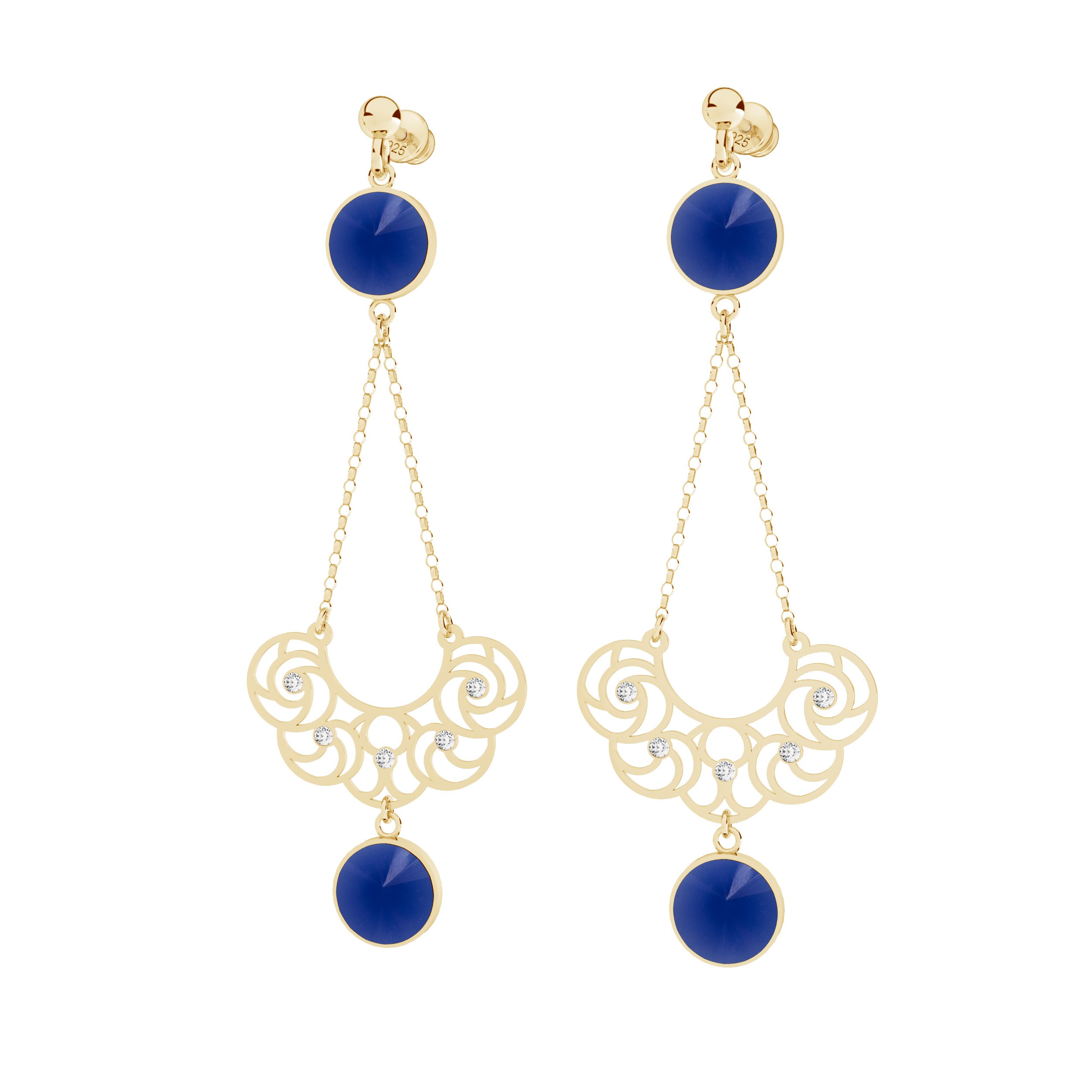 Baroque earrings - Brillare, Sky&Co, sterling silver 925