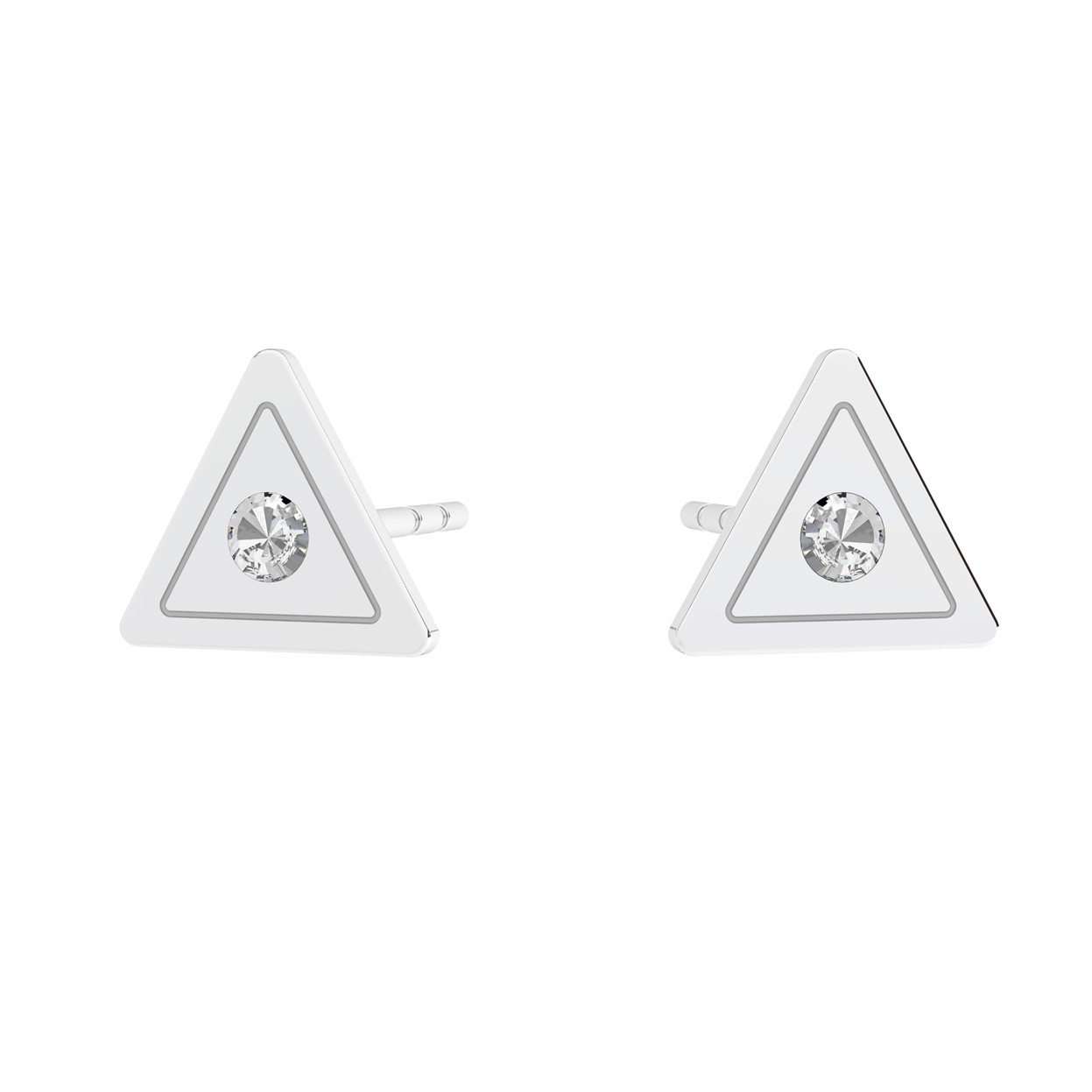 Triangle earrings - Bermuda, Sky&Co, sterling silver 925