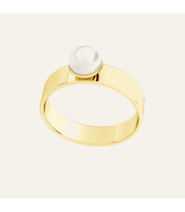 Ring with pearl, Sky&Co, sterling silver 925