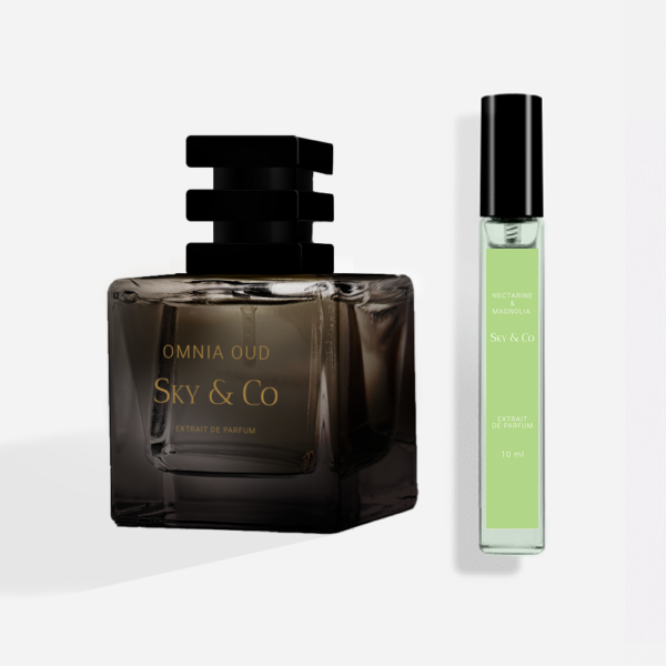 OMNIA + nectarine 10ml_front_bok